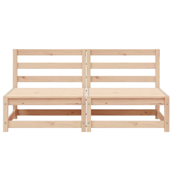 vidaXL Garden Center Sofas 2 pcs Solid Pine Wood