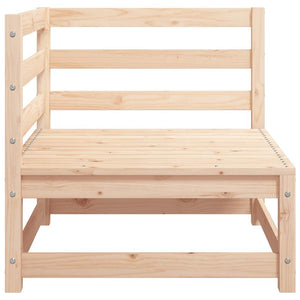 Garten Ecksofa Kiefer Massivholz Grau