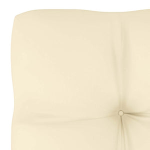 Garten Ecksofa Kiefer Massivholz Creme Kissen