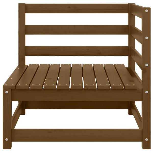 Garten Ecksofa Kiefer Massivholz Creme Kissen