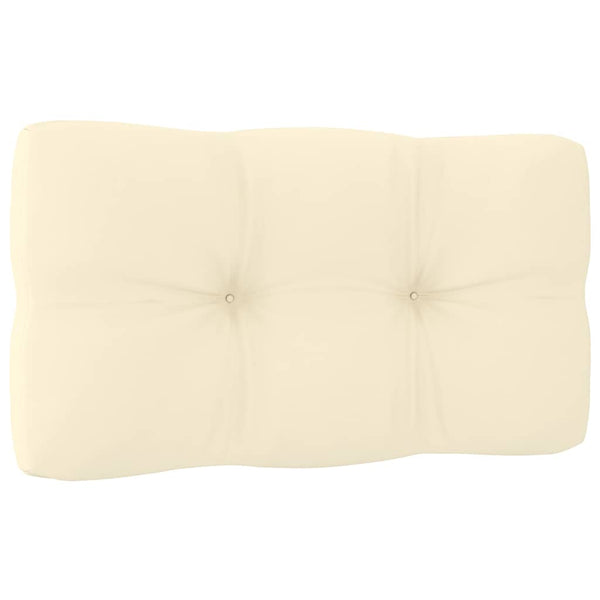 Garten Ecksofa Kiefer Massivholz Creme Kissen