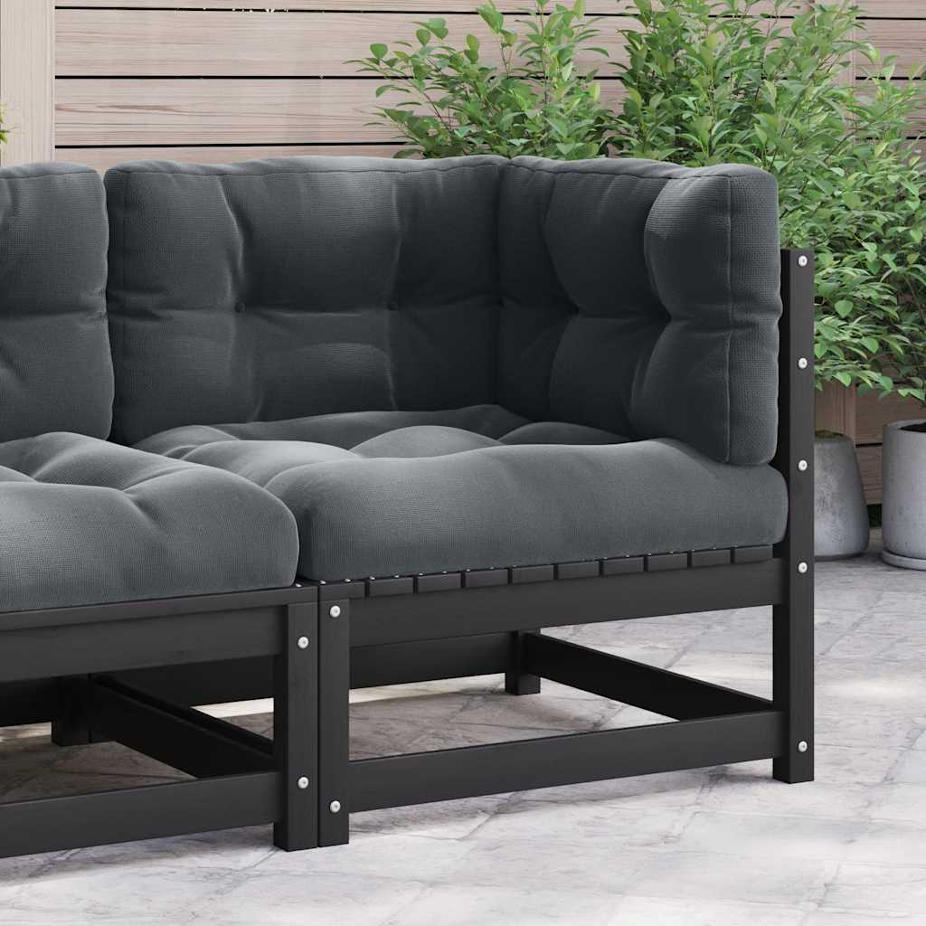 Garten Ecksofa Kiefer Massivholz mit Kissen