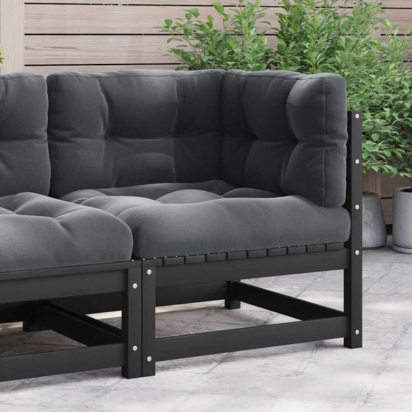 Garten Ecksofa Kiefer Massivholz mit Kissen