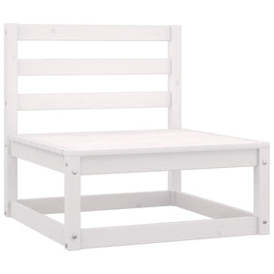 Garten Mittelsofa Kiefer Massivholz mit Kissen