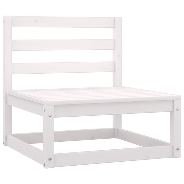 Garten Mittelsofa Kiefer Massivholz mit Kissen