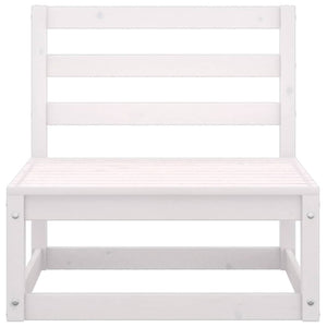 Garten Mittelsofa Kiefer Massivholz mit Kissen