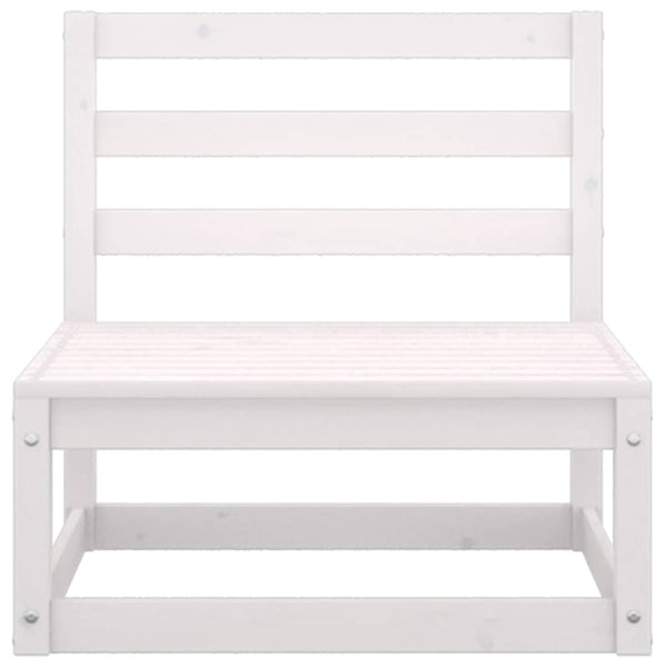 Garten Mittelsofa Kiefer Massivholz mit Kissen