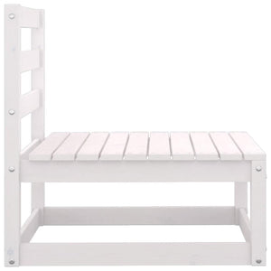 Garten Mittelsofa Kiefer Massivholz mit Kissen