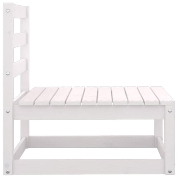 Garten Mittelsofa Kiefer Massivholz mit Kissen