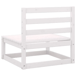 Garten Mittelsofa Kiefer Massivholz mit Kissen