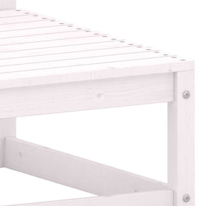 Garten Mittelsofa Kiefer Massivholz mit Kissen