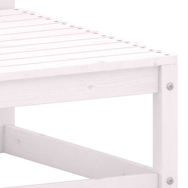 Garten Mittelsofa Kiefer Massivholz mit Kissen