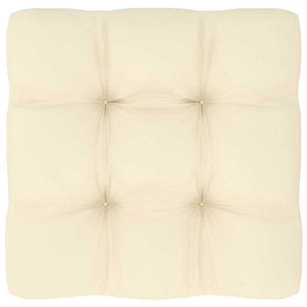Garten Mittelsofa Kiefer Massivholz mit Kissen