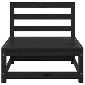 Garten Mittelsofa Kiefer Massivholz mit Kissen