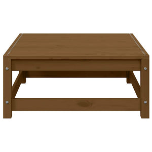 Garten Fußhocker Honigbraun mit Kissen