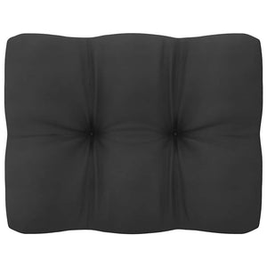 2-Sitzer Gartensofa Grau Kiefer Massivholz mit Kissen