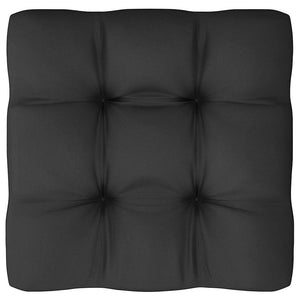 2-Sitzer Gartensofa Grau Kiefer Massivholz mit Kissen
