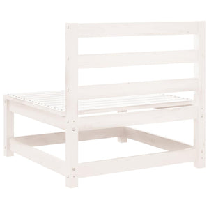 Garten Mittelsofa Set Kiefer Massivholz Anthrazit