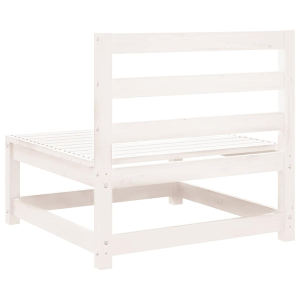 Garten Mittelsofa Set Kiefer Massivholz Anthrazit