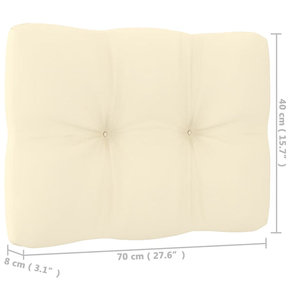 Garten Mittelsofas mit Kissen, 2er-Set