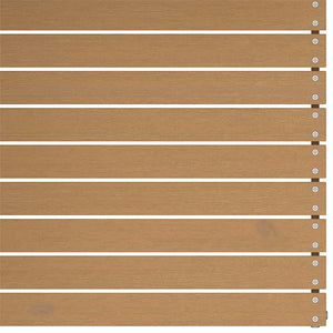 Garten Mittelsofas mit Kissen, 2er-Set
