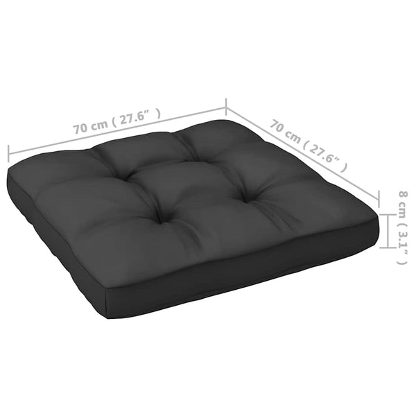 Garten-Fußhocker mit Kissen, 2er Set