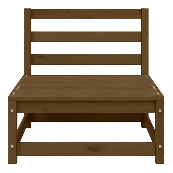 2-tlg. Garten Lounge Set Honigbraun Kiefer