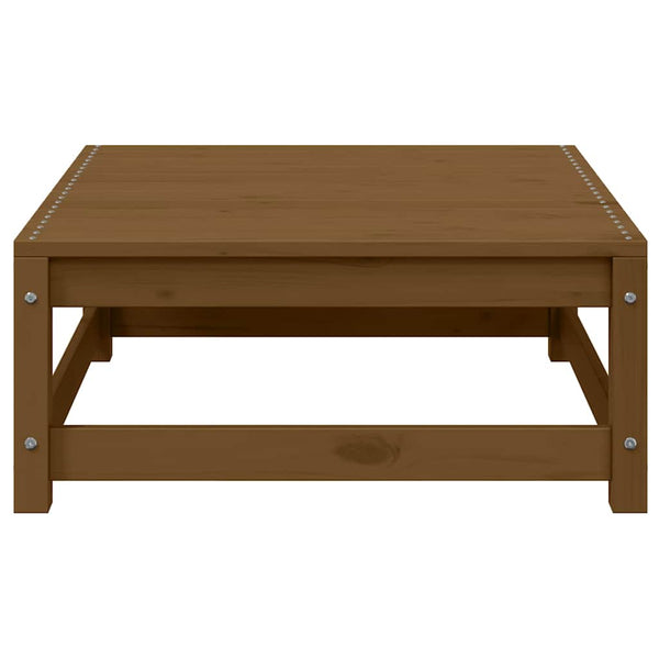 2-tlg. Garten Lounge Set Honigbraun Kiefer