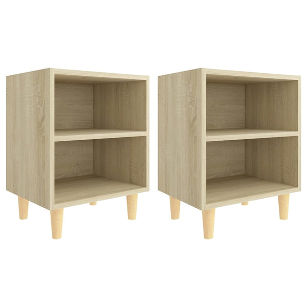 Nachttische 2er Set Sonoma Eiche 40x30x50cm