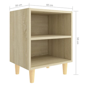 Nachttische 2er Set Sonoma Eiche 40x30x50cm