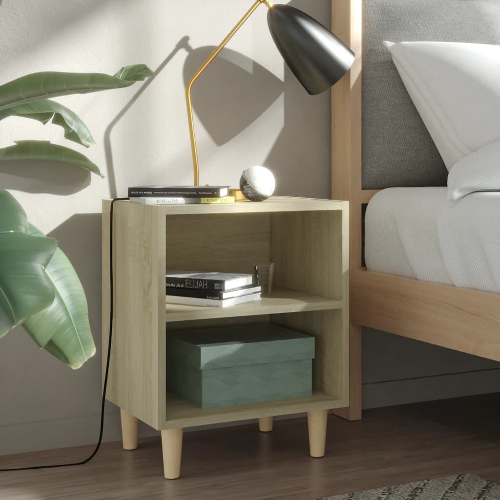 Nachttische 2er Set Sonoma Eiche 40x30x50cm