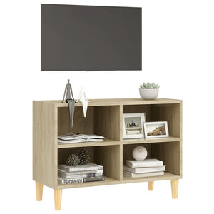 TV-Schrank Sonoma-Eiche mit Massivholzbeinen
