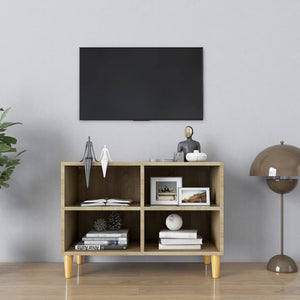 TV-Schrank Sonoma-Eiche mit Massivholzbeinen