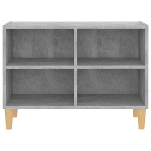 Betongrauer TV-Schrank mit Holzbeinen