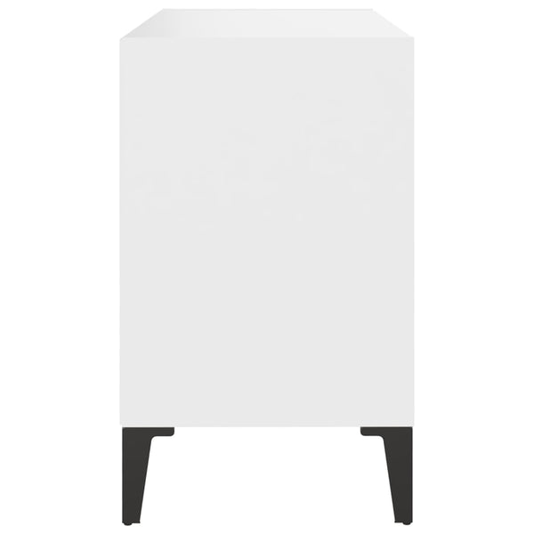 Weißer TV-Schrank mit Metallbeinen