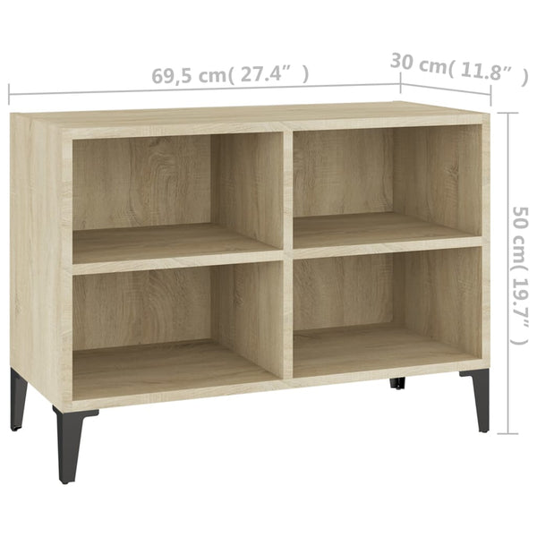 Sonoma Eiche TV-Schrank mit Metallbeinen