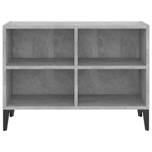 Betongrauer TV-Schrank mit Metallbeinen