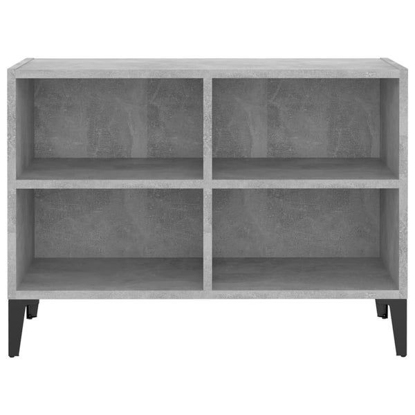 Betongrauer TV-Schrank mit Metallbeinen