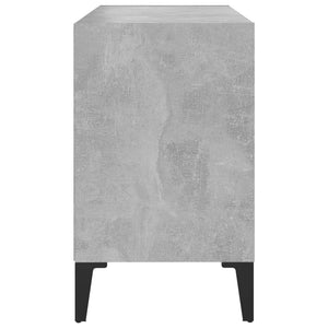 Betongrauer TV-Schrank mit Metallbeinen