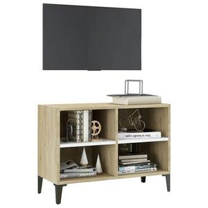 TV-Schrank Weiß Sonoma-Eiche 69,5 cm