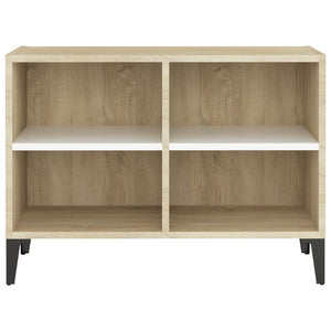 TV-Schrank Weiß Sonoma-Eiche 69,5 cm