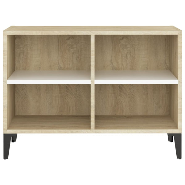TV-Schrank Weiß Sonoma-Eiche 69,5 cm
