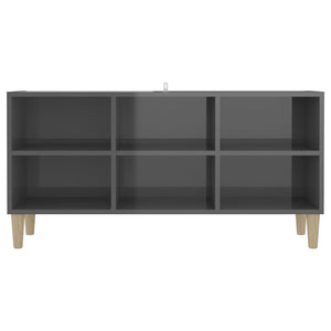 Hochglanz TV-Schrank Grau 103,5 cm
