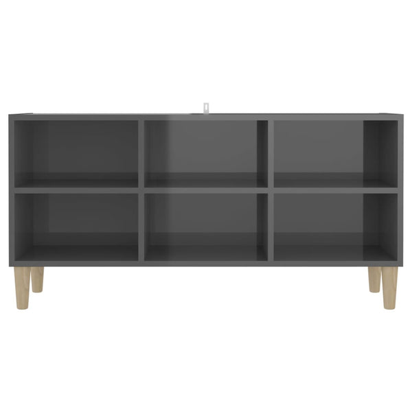 Hochglanz TV-Schrank Grau 103,5 cm