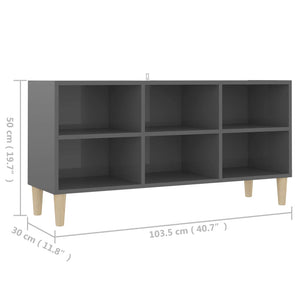Hochglanz TV-Schrank Grau 103,5 cm