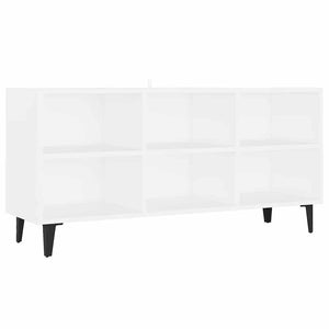 Weißer TV-Schrank mit Metallbeinen