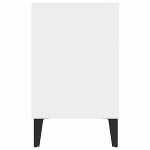 Weißer TV-Schrank mit Metallbeinen