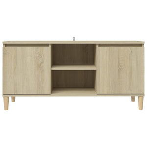 TV-Schrank Sonoma Eiche mit Holzbeinen