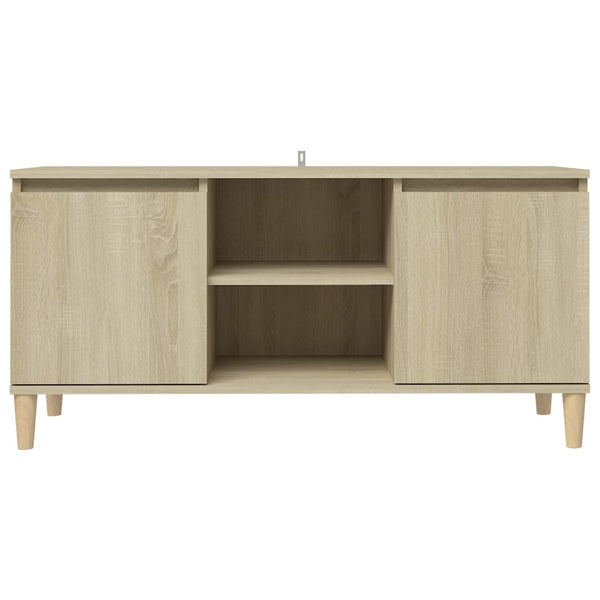 TV-Schrank Sonoma Eiche mit Holzbeinen