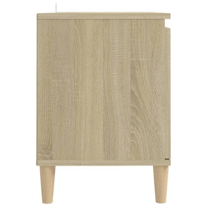 TV-Schrank Sonoma Eiche mit Holzbeinen